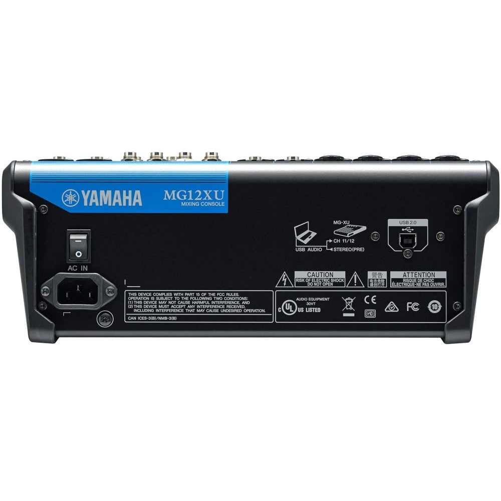 YAMAHA MG12XU 12-Channel Passive Mixer with Effects and USB