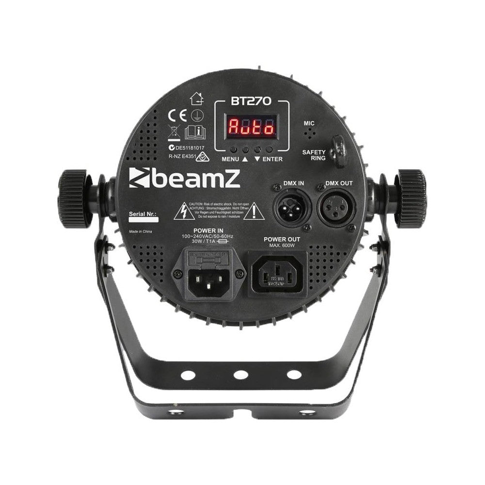 BEAMZ BT270 LED FLAT PAR 7 x 6W RGBW 4-1 DMX IRC