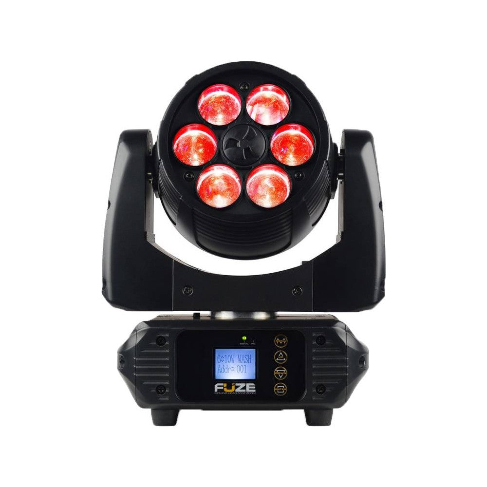 BEAMZ FUZE610Z Testa mobile Wash LED Zoom DMX IR 6x10W RGBW