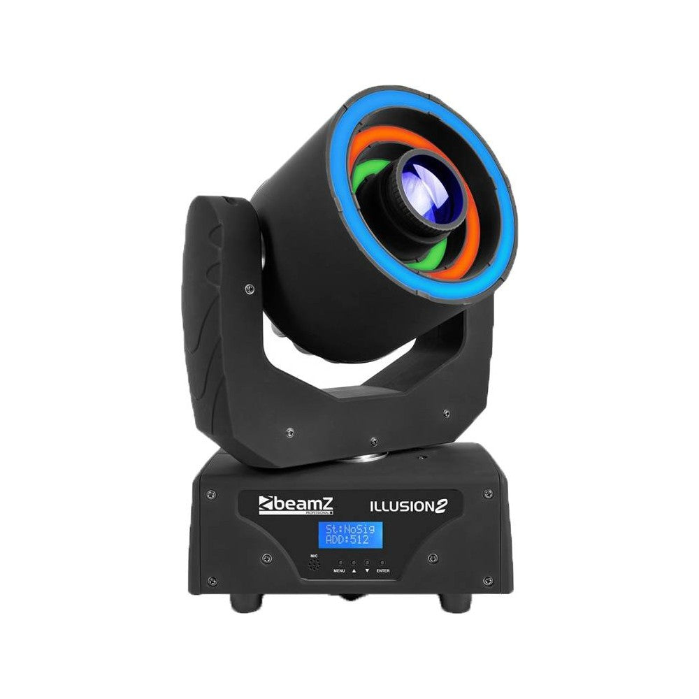 BEAMZ ILLUSION II Testa mobile Beam con anelli 3 LED