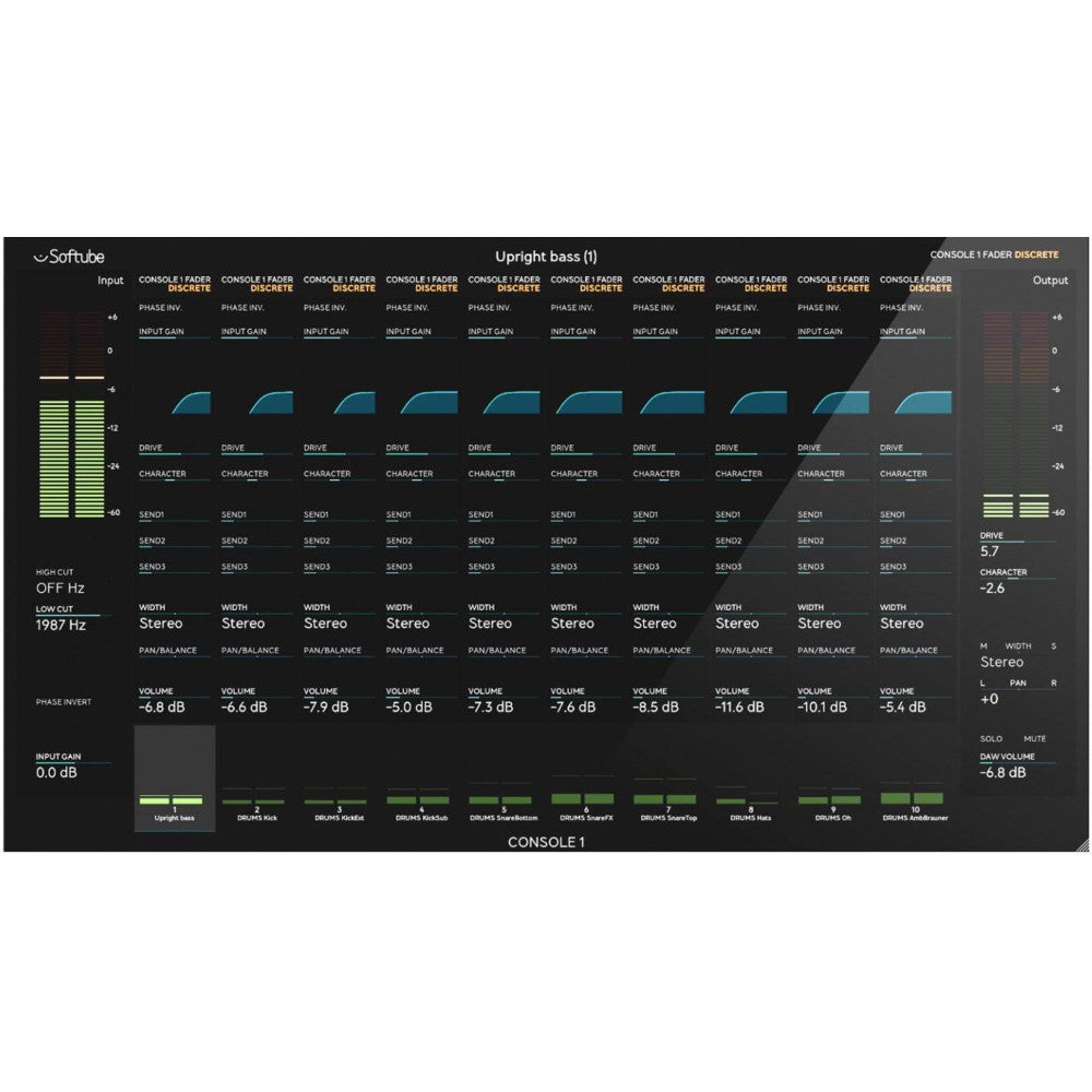 SOFTUBE CONSOLE 1 FADER 10-motorized fader control surface