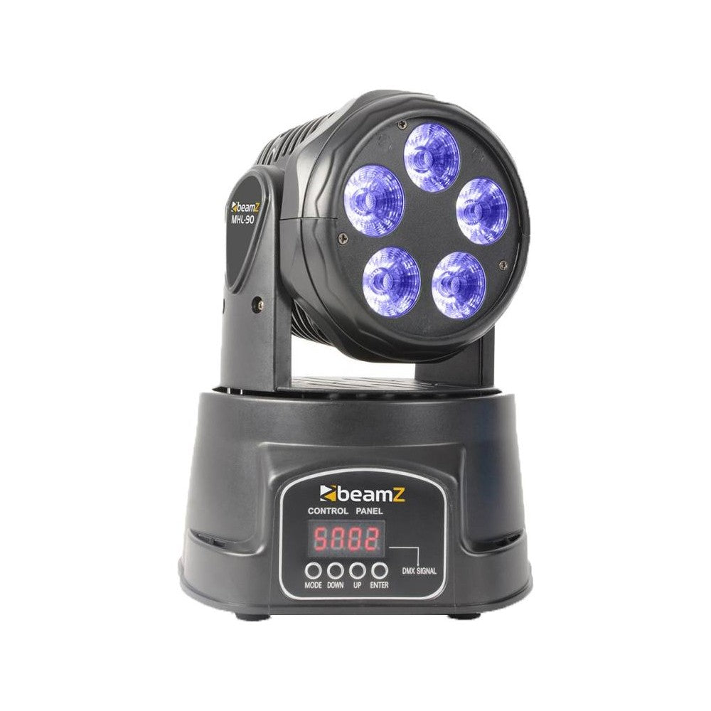 BEAMZ MHL90 Testa mobile WASH 6in1 RGBWA-UV DMX