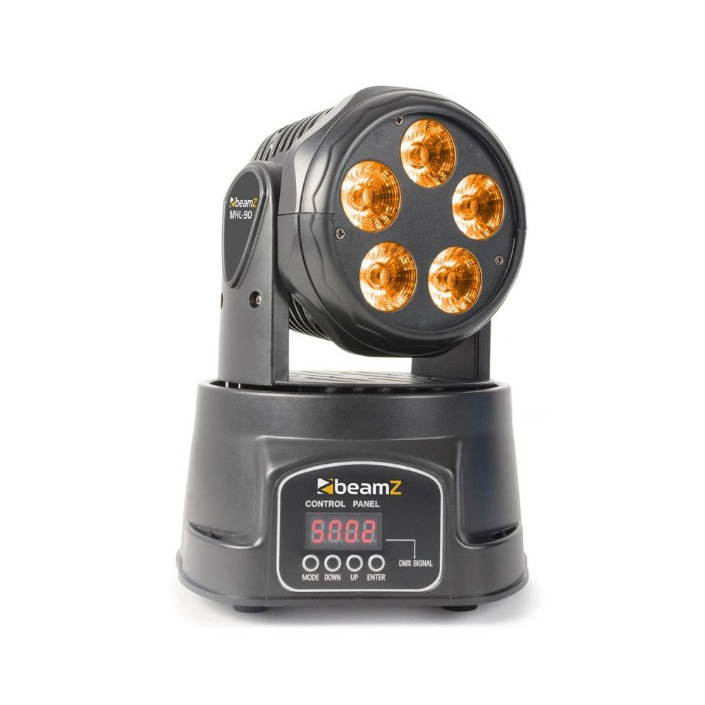 BEAMZ MHL90 Cabeza móvil WASH 6en1 RGBWA-UV DMX