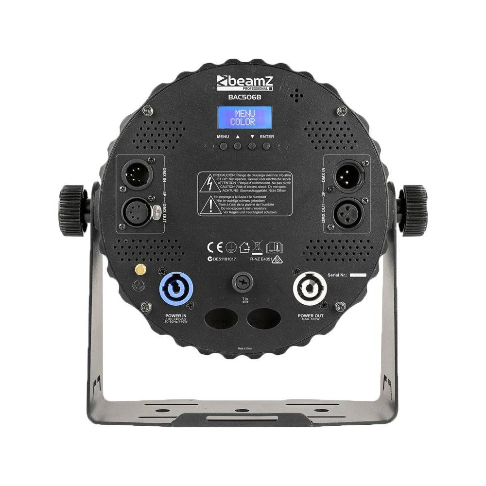 BEAMZ BAC506B Faro LED PAR RGBWA-UV in alluminio