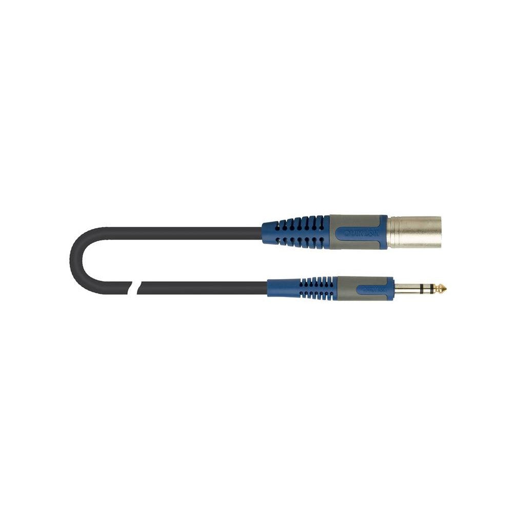 QUIK LOK RKSM344-2 Cavo adattatore da XLR maschio a Jack Stereo bilanciato da 2m