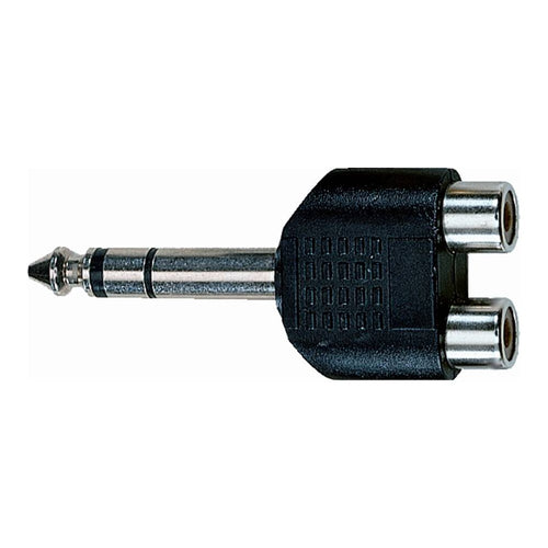 QUIK LOK AD/272 Adaptador de 2 RCA hembra a Jack 6,3 mm estéreo