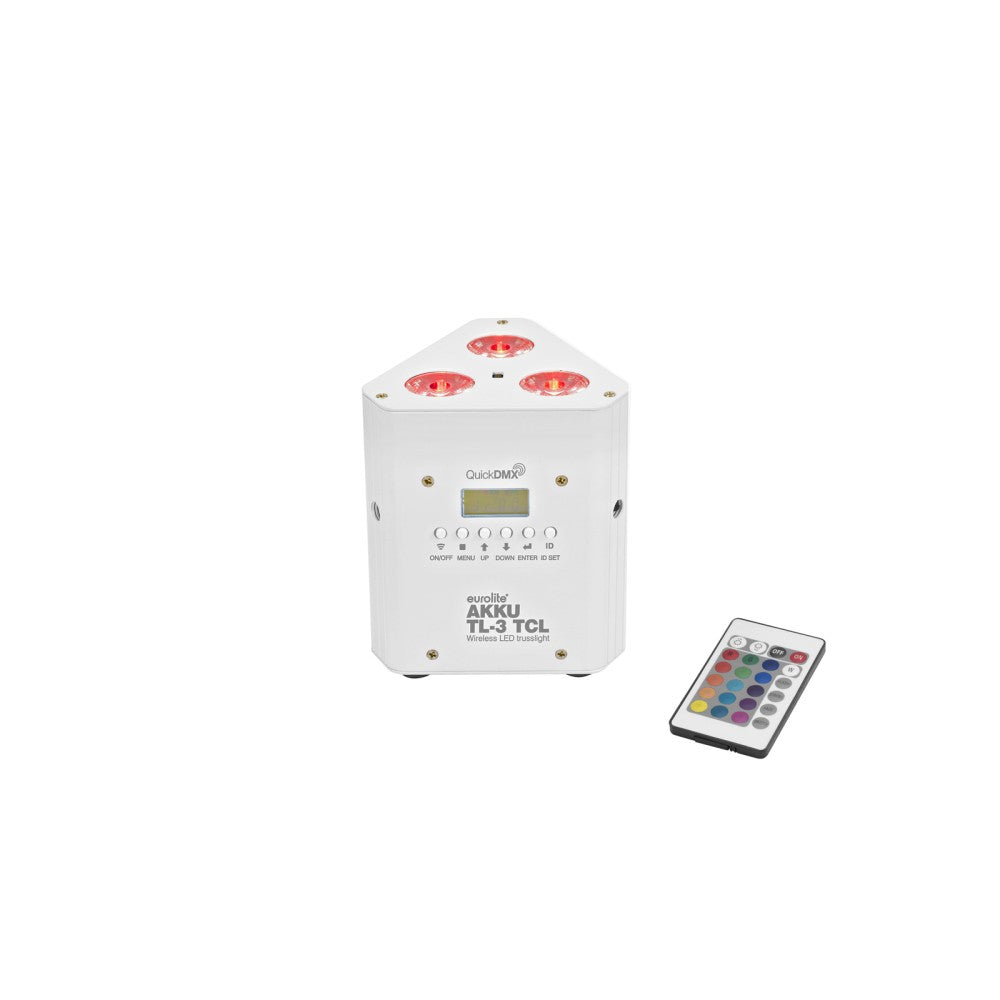 EUROLITE AKKU TL-3 TCL Par a Batteria 3x3 W RGB Bianco