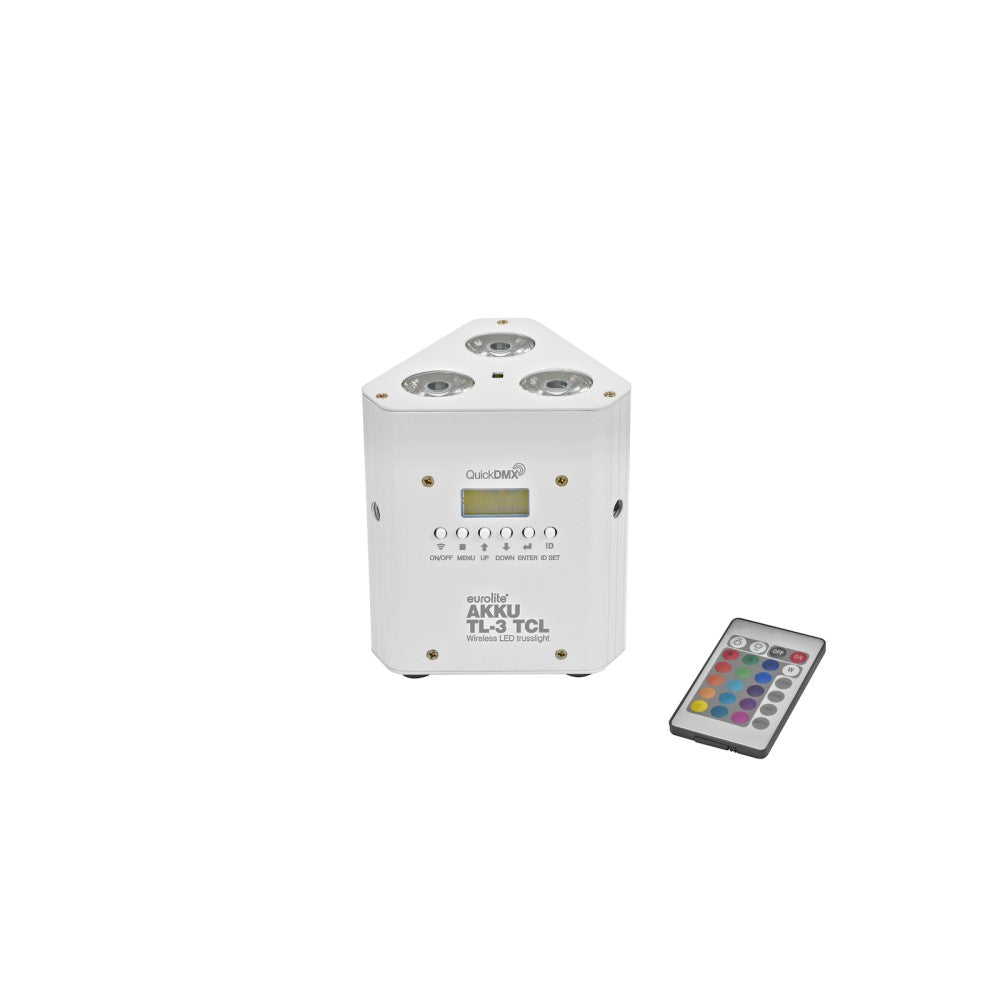 EUROLITE AKKU TL-3 TCL Foco a Batería 3x3 W RGB Blanco