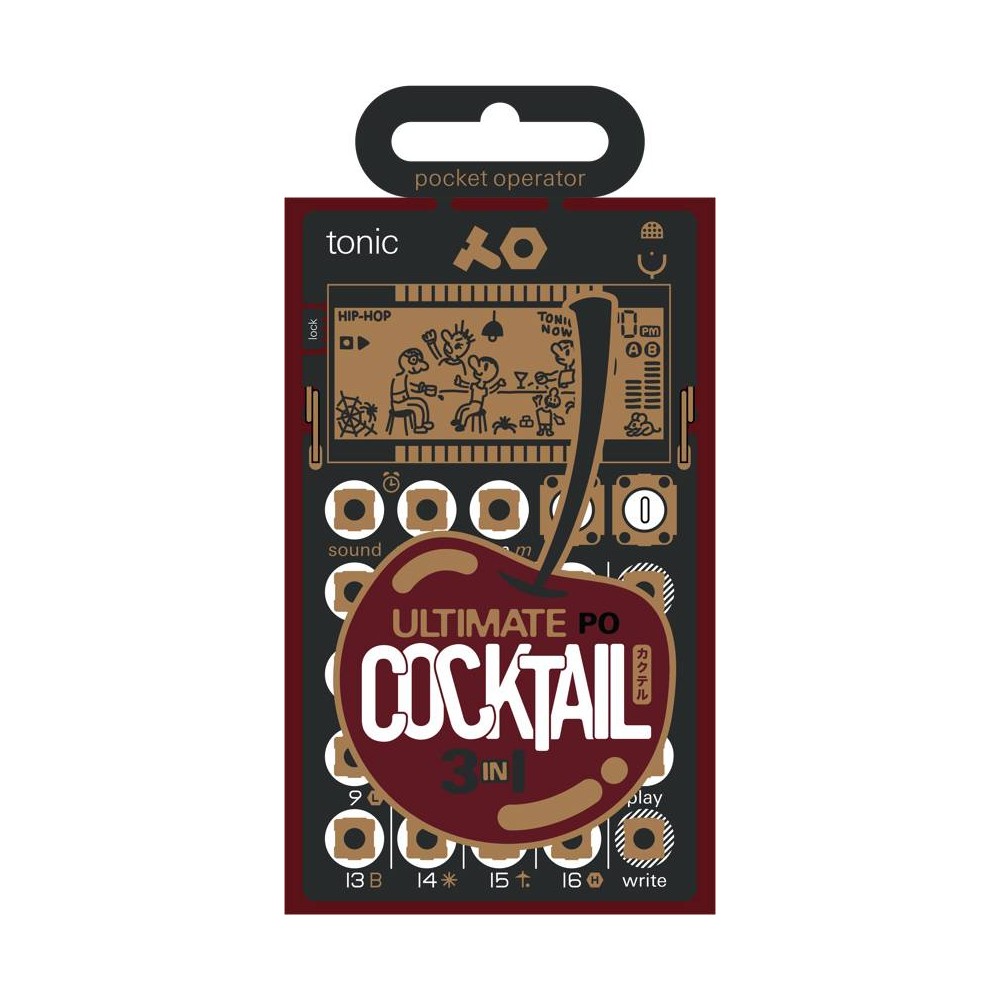 TEENAGE ENGINEERING PO ULTIMATE COCKTAIL Bundle con PO e 3 custodie e 3 cavi