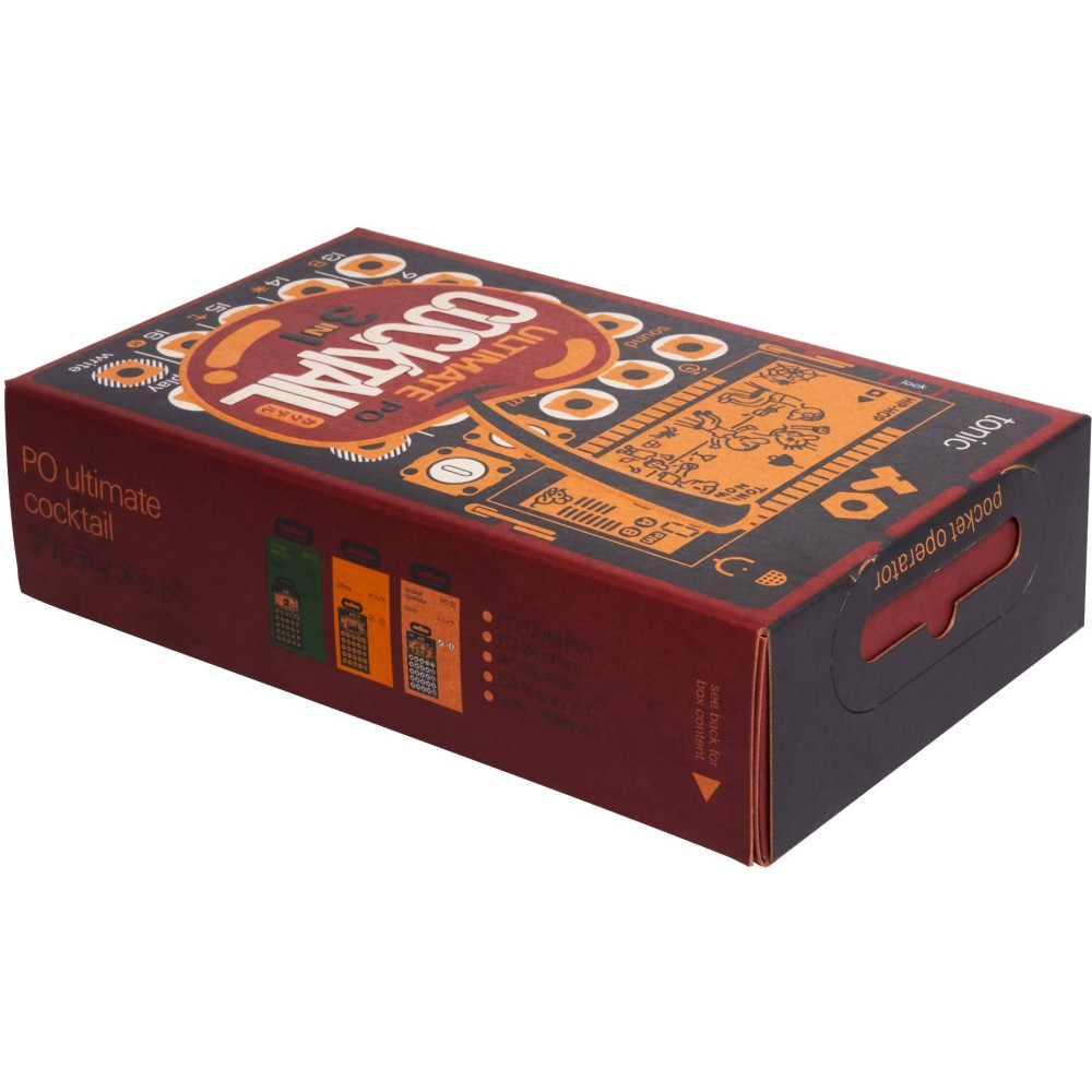 TEENAGE ENGINEERING PO ULTIMATE COCKTAIL Bundle con PO y 3 fundas y 3 cables