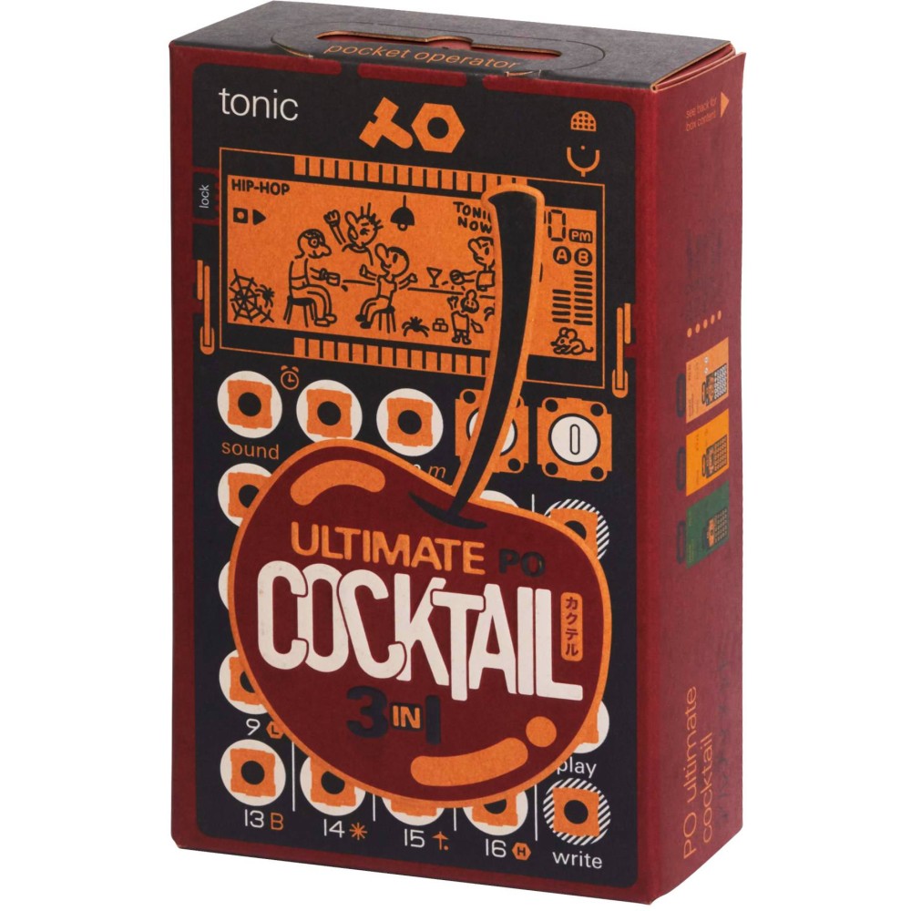 TEENAGE ENGINEERING PO ULTIMATE COCKTAIL Bundle con PO y 3 fundas y 3 cables
