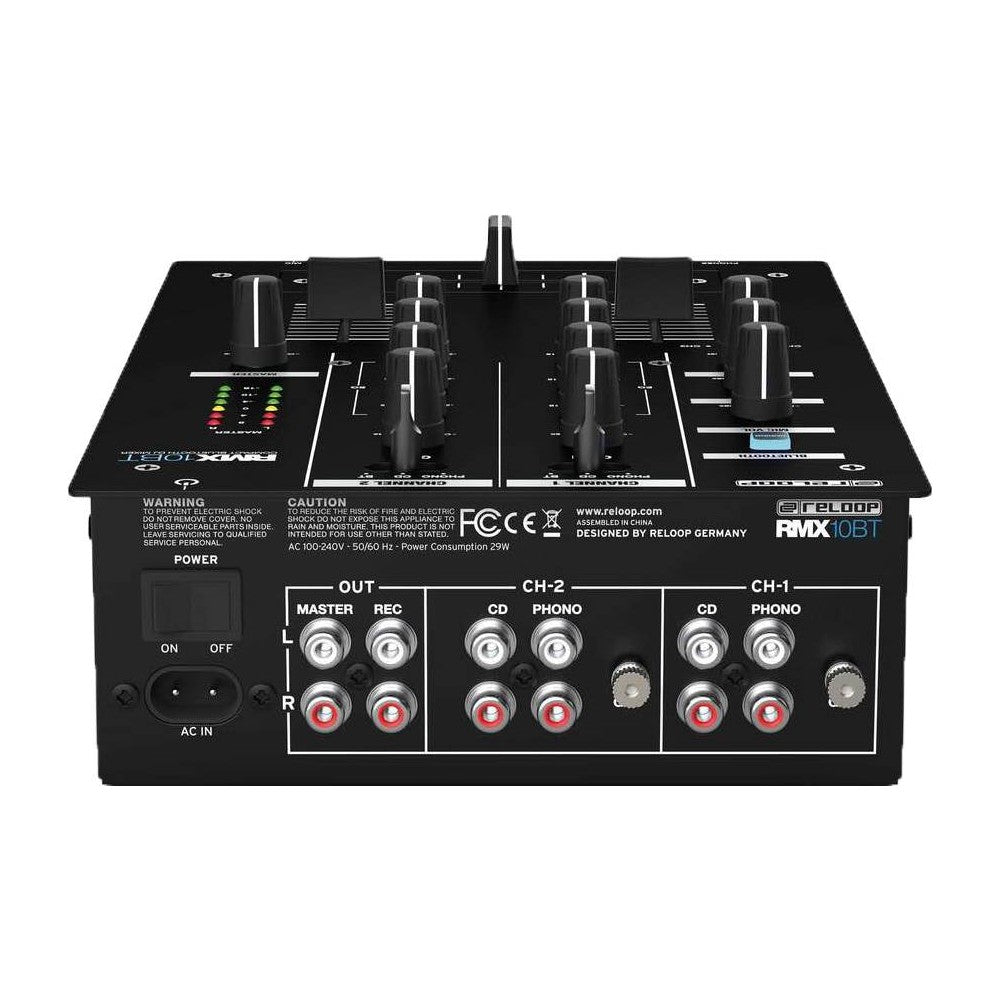 Mezclador Dj RELOOP RMX-10 BT de 2 canales con bluetooth