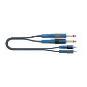 QUIK LOK RKSA/130-2 Cavo da 2 Jack 6.3 mono a 2 RCA maschio da 2 m.