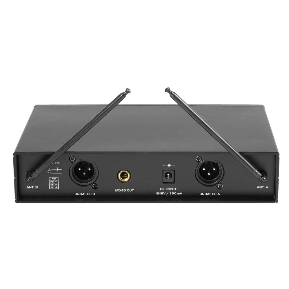 OMNITRONIC VHF-102 2-channel VHF wireless microphone system