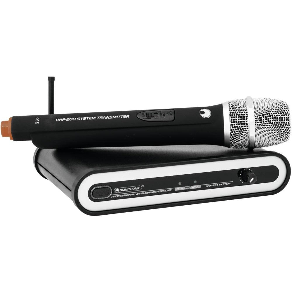 OMNITRONIC UHF-201 Sistema microfonico wireless con tecnologia UHF PLL