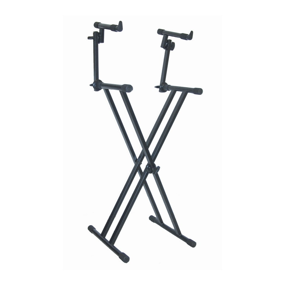 Quik Lok T/22 Supporto a "X" con telaio doppio per due tastiere