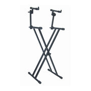 Quik Lok T/22 Supporto a "X" con telaio doppio per due tastiere