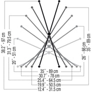 Quik Lok T/500 Supporto per tastiera a "X"