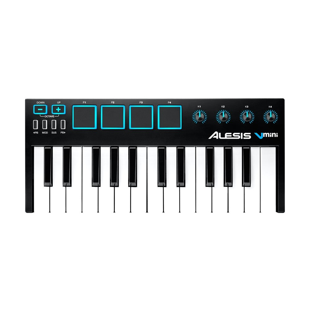 Alesis V Mini: Tastiera MIDI USB controller compatto a 2 ottave
