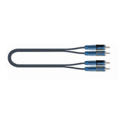 Quik Lok RKSA/110-2 Cavo assemblato adattatore 2 RCA maschio/2 RCA maschio