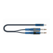 Quik Lok RKSA/140-2 Cavo assemblato adattatore Jack 6.3 mono /Jack 3.5 stereo