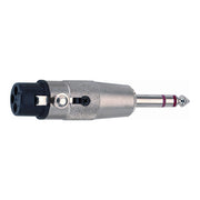 Quik Lok F/147 Adattatore audio Cannon XLR femmina 3 poli/Jack 6.3 mm stereo