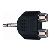 Quik Lok AD/273 Adattatore audio 2 RCA femmina / Jack 3.5 mm stereo