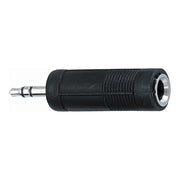 Quik Lok AD/16 Adattatore audio Jack 6.3 mm stereo femmina/Jack 3.5 mm stereo