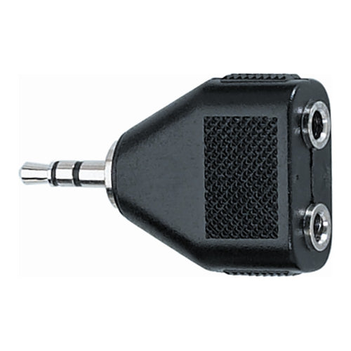 Quik Lok AD/20 Adaptador de audio 2 Jack 3.5 mm estéreo hembra/Jack 3.5 mm estéreo