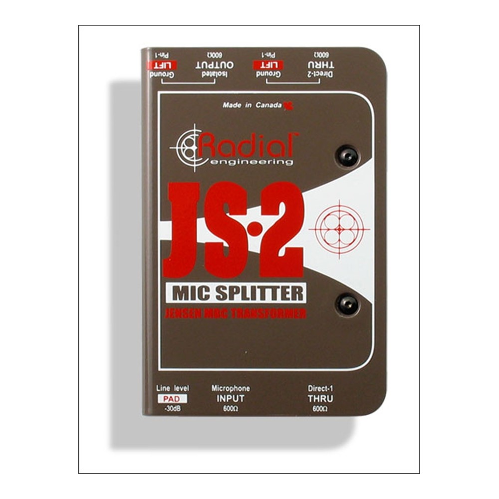 RADIAL ENGINEERING JS 2 Balanced Passive Microphone Splitter