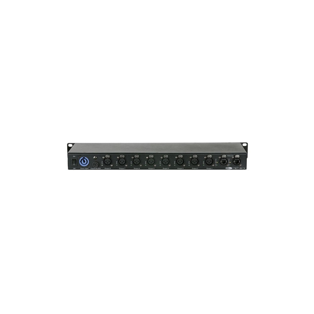 Showtec NET-8/3 Nodo Artnet/Klingnet de 8 canales, XLR de 3 polos