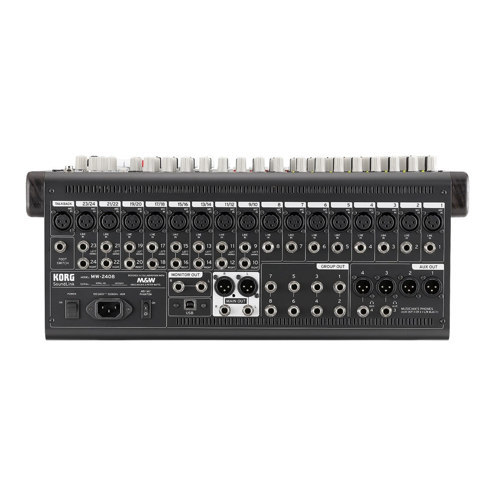 KORG SOUNDLINK MW-2408 Mixer di linea a 24 canali