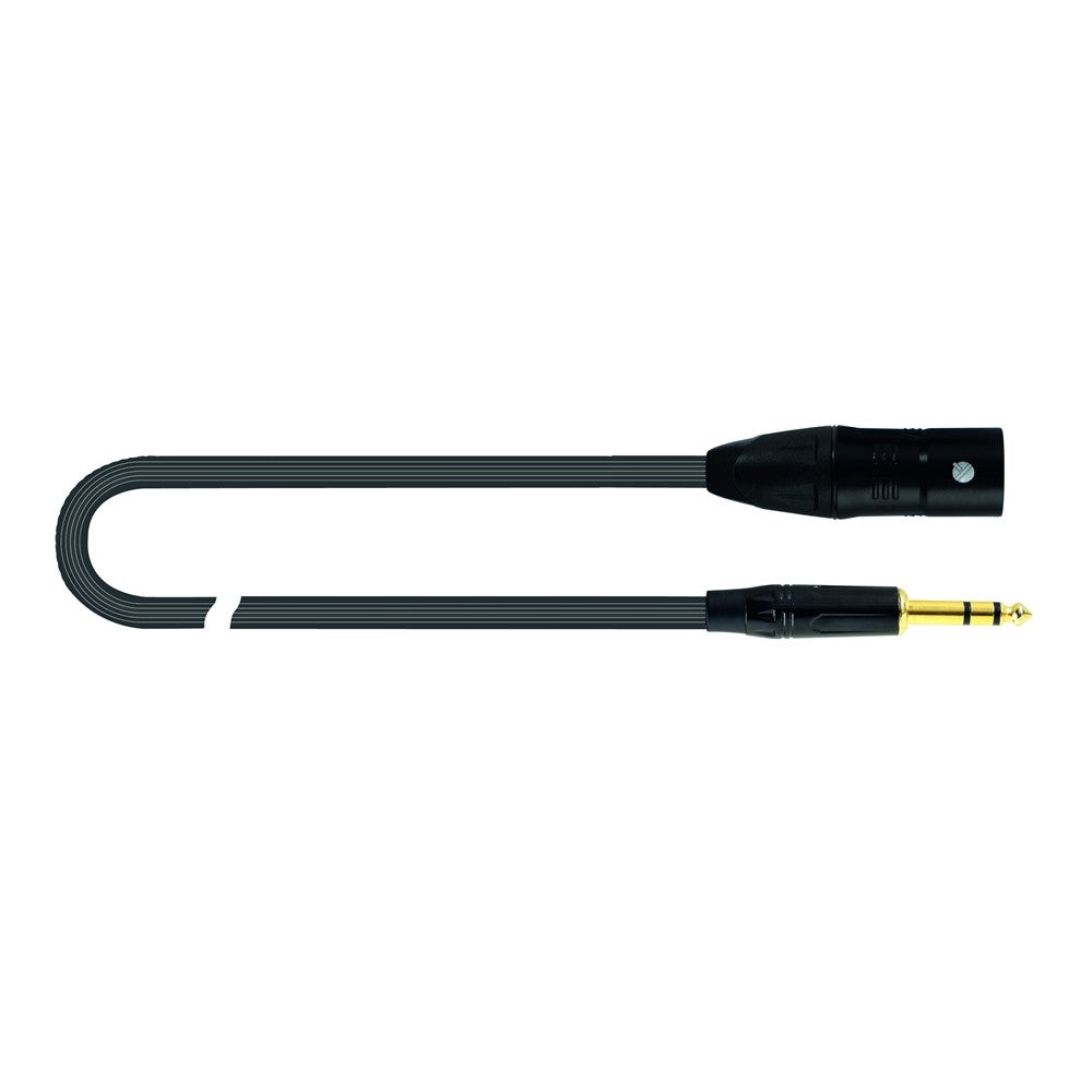 QUIK LOK JUST MJS 5 Cavo da XLR M a Jack Stereo da 5m