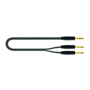 QUIK LOK JUST JS2JM 2 Cavo da Jack Stereo a 2 Jack Mono da 2m