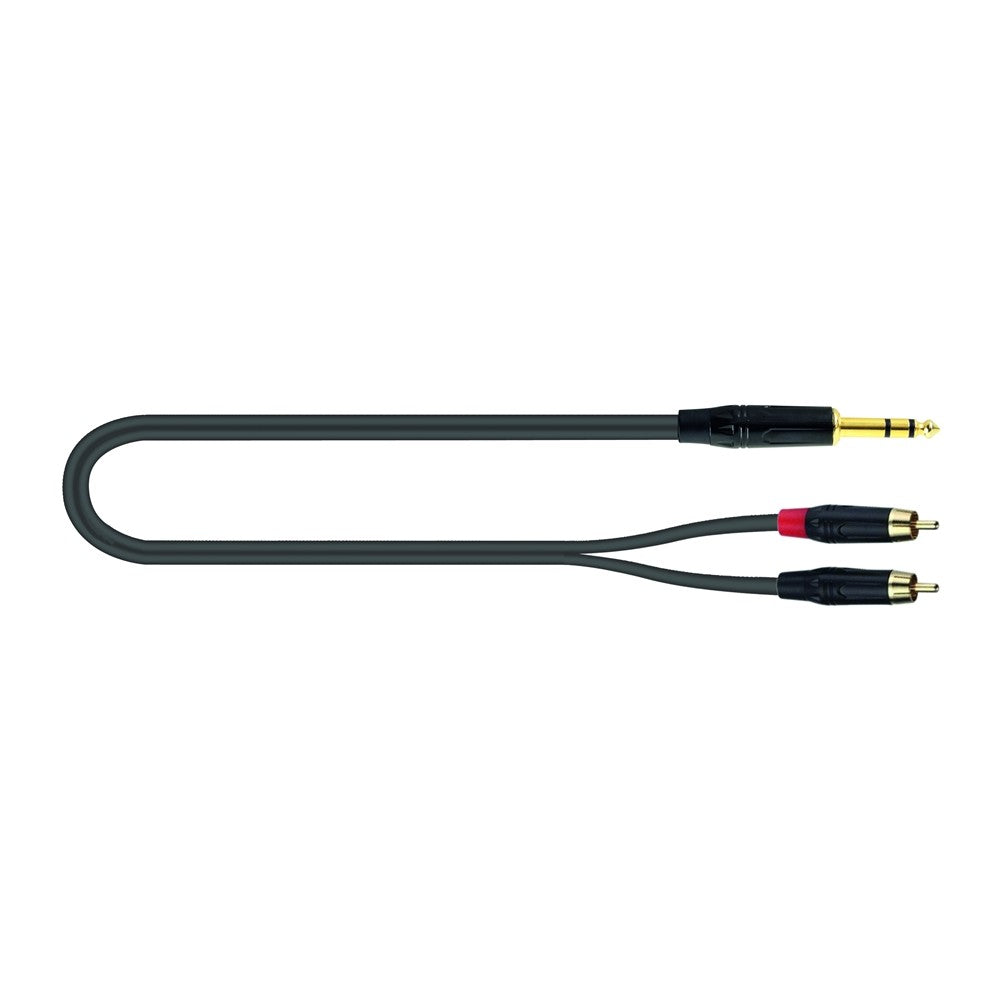 QUIK LOK JUST JS2RCA 5 Cavo da Jack Stereo a 2 RCA da 5m