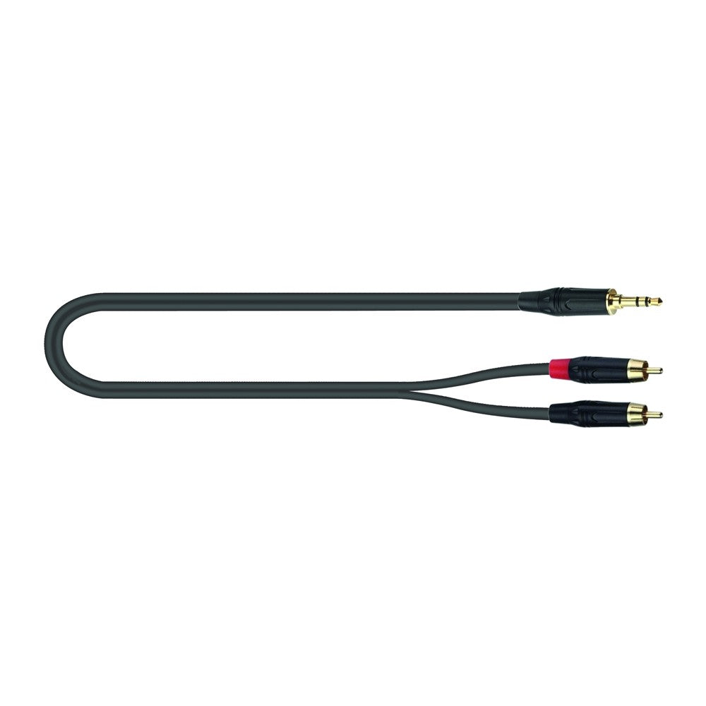 QUIK LOK JUST J352RCA 1 Cavo da Jack 3,5" Stereo a 2 RCA da 1m