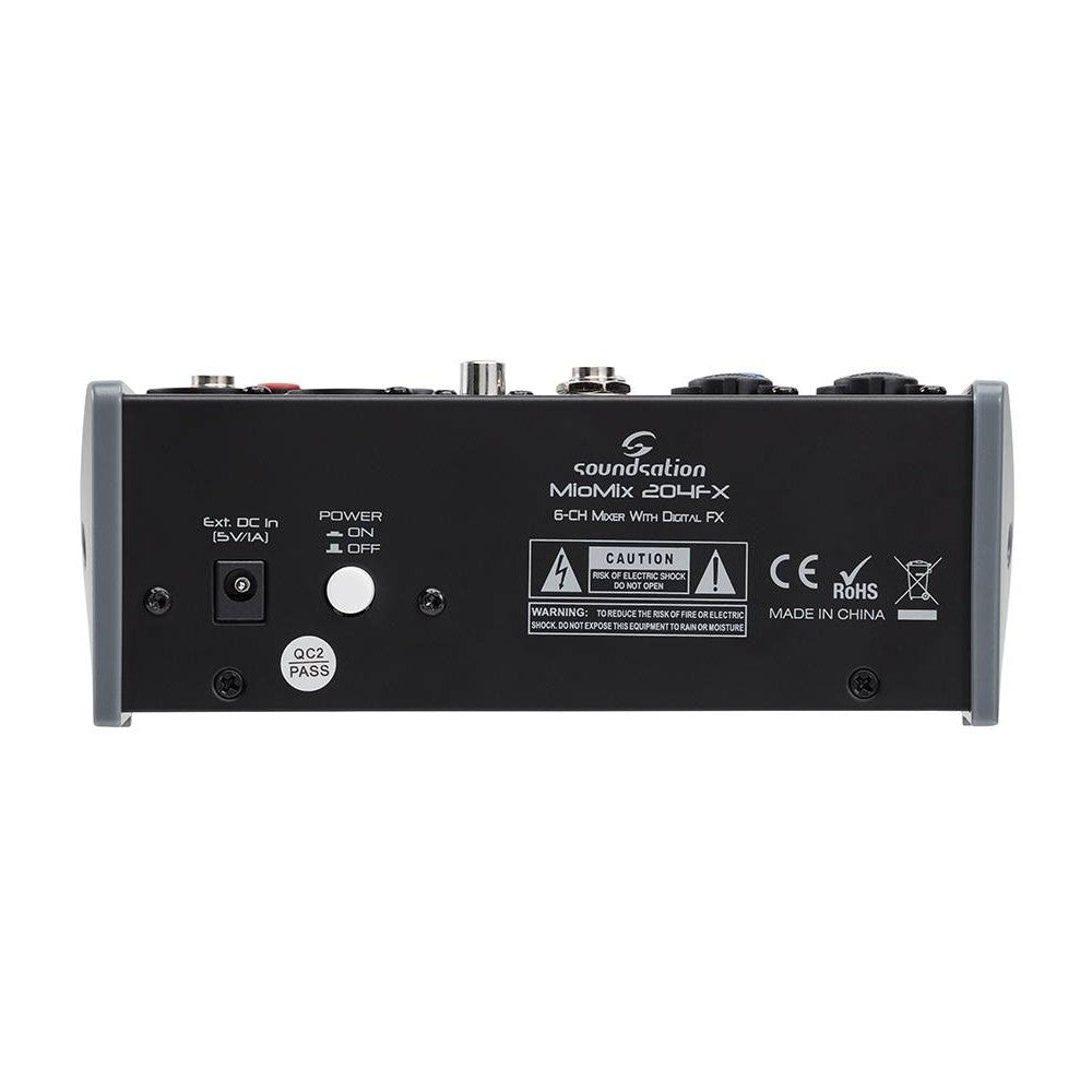 SOUNDSATION MIOMIX 204FX Mixer a 6 Canali con Multi-Effetto Digitale