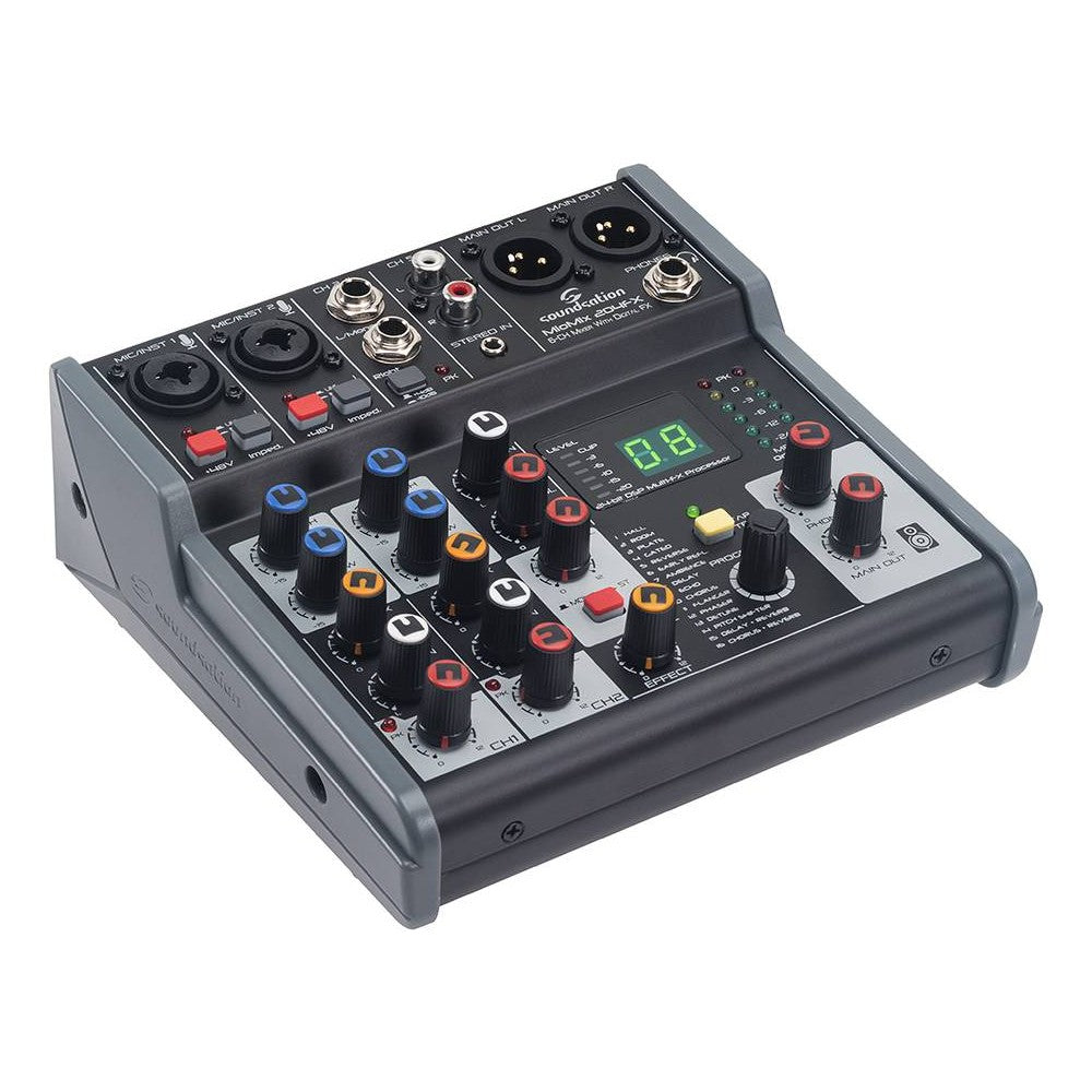 SOUNDSATION MIOMIX 204FX Mixer a 6 Canali con Multi-Effetto Digitale
