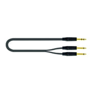 QUIK LOK JUST JS2JM 3 Cavo da Jack Stereo a 2 Jack Mono da 3m