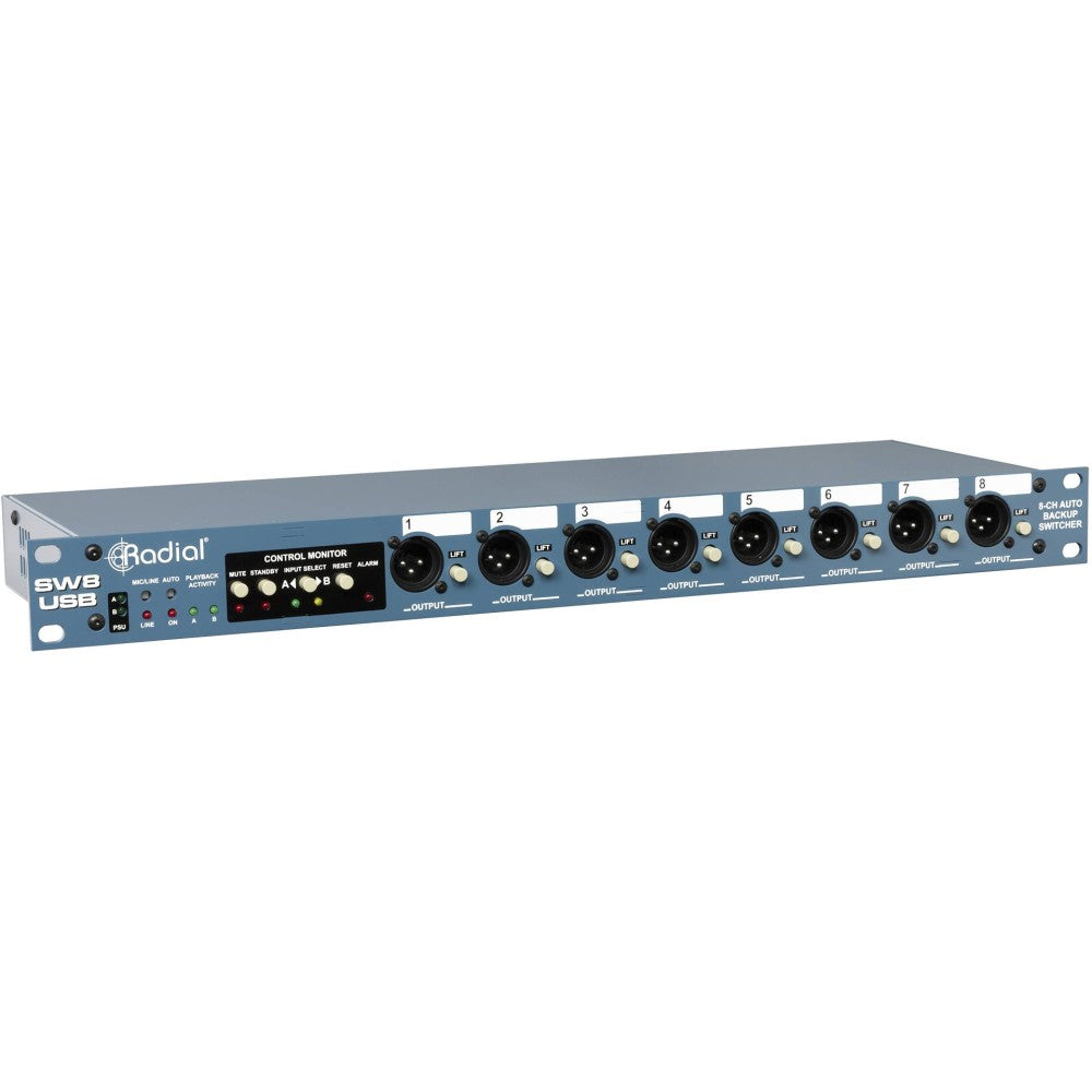 RADIAL ENGINEERING SW8-USB Switcher automatico e Interfaccia audio USB