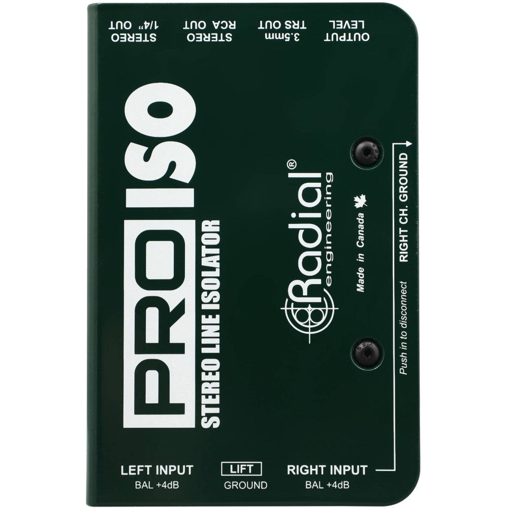 RADIAL ENGINEERING PROISO Convertitore e isolatore da + 4dB a -10dB