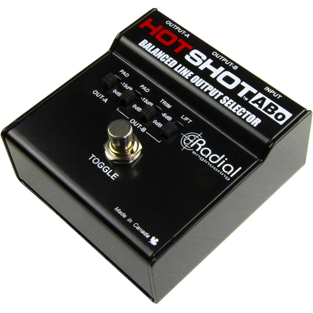 RADIAL ENGINEERING HOT SHOT ABO Footswitch for balanced outputs