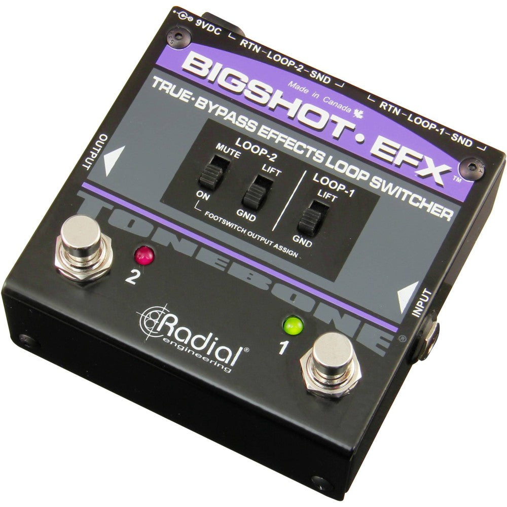 RADIAL ENGINEERING BIG SHOT EFX REV2 Conmutador de bucles de efectos true-bypass