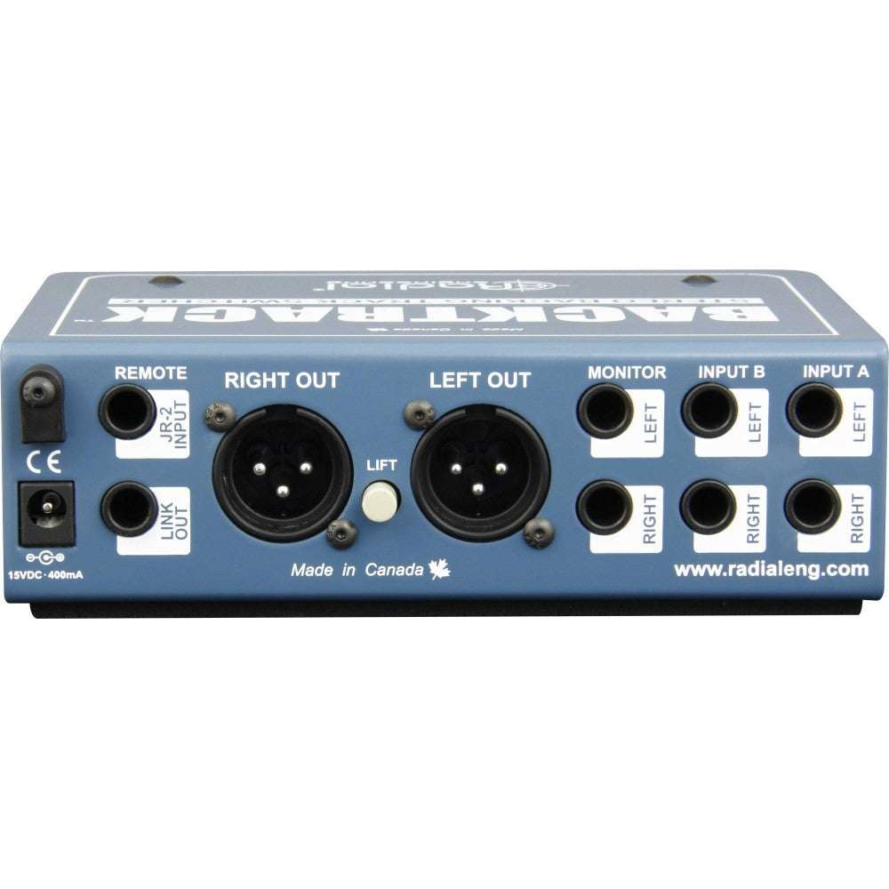 RADIAL ENGINEERING BACKTRACK Selector de audio estéreo