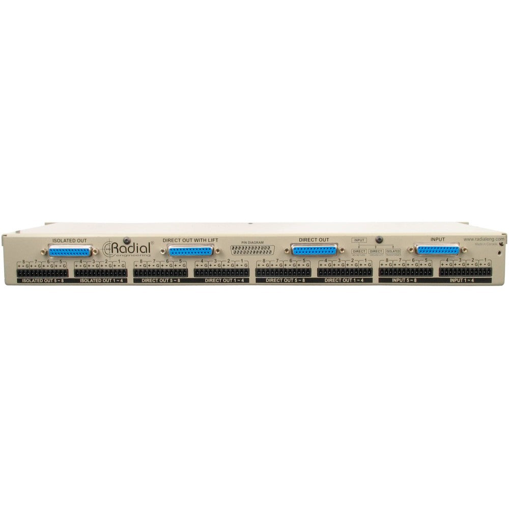 RADIAL ENGINEERING OX8-J Splitter pasivo de micrófono de 8 canales