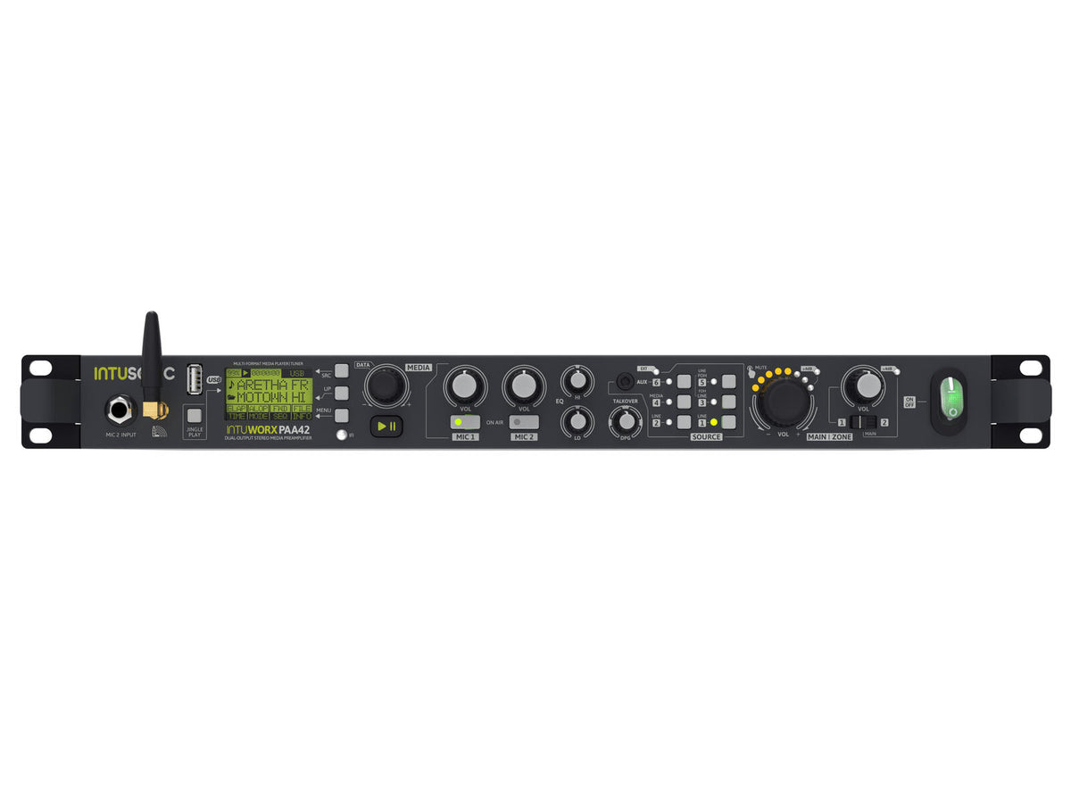 INTUSONIC PAA42+ Preamplificatore Media Stereo Dual Output