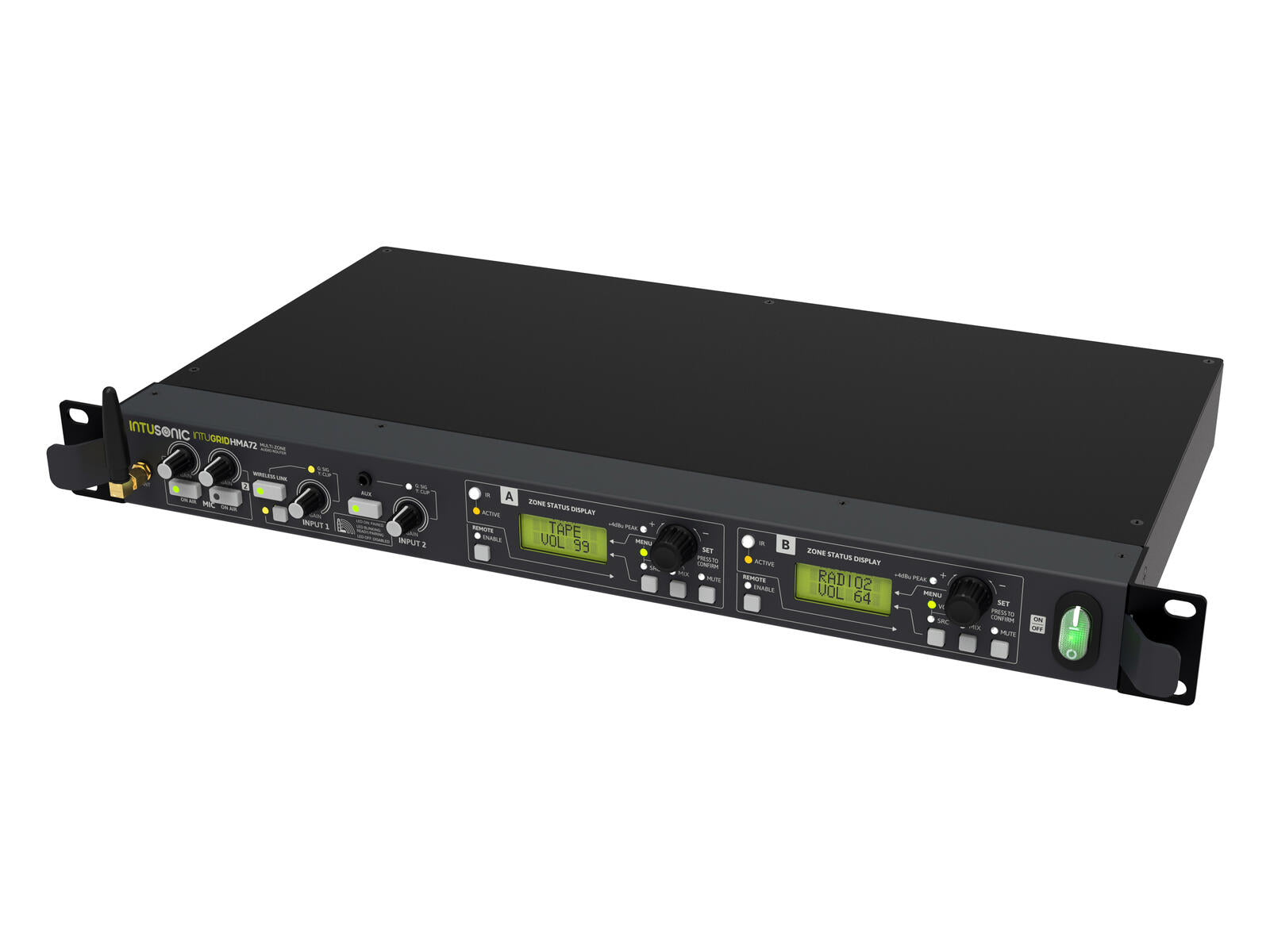 INTUSONIC HMA72 Router Audio a 2 Zone