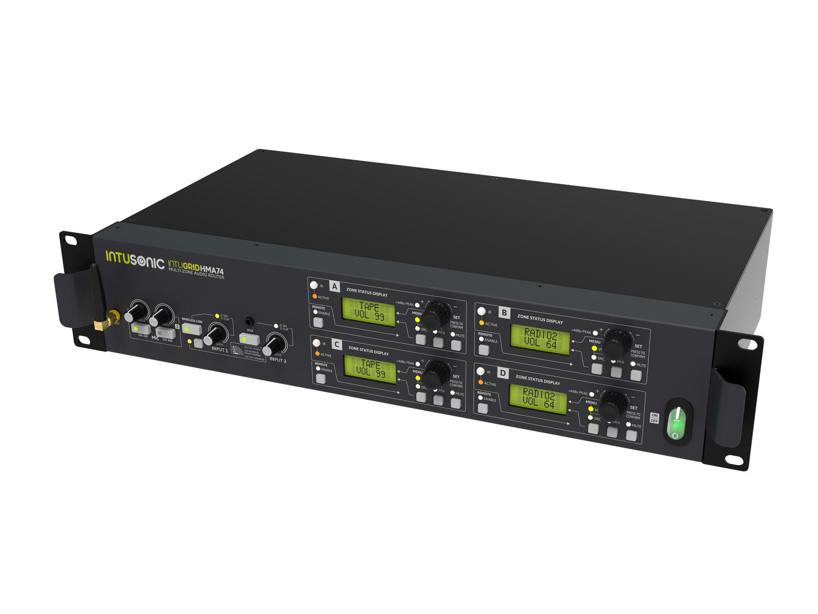 INTUSONIC HMA74 Router Audio a 4 Zone