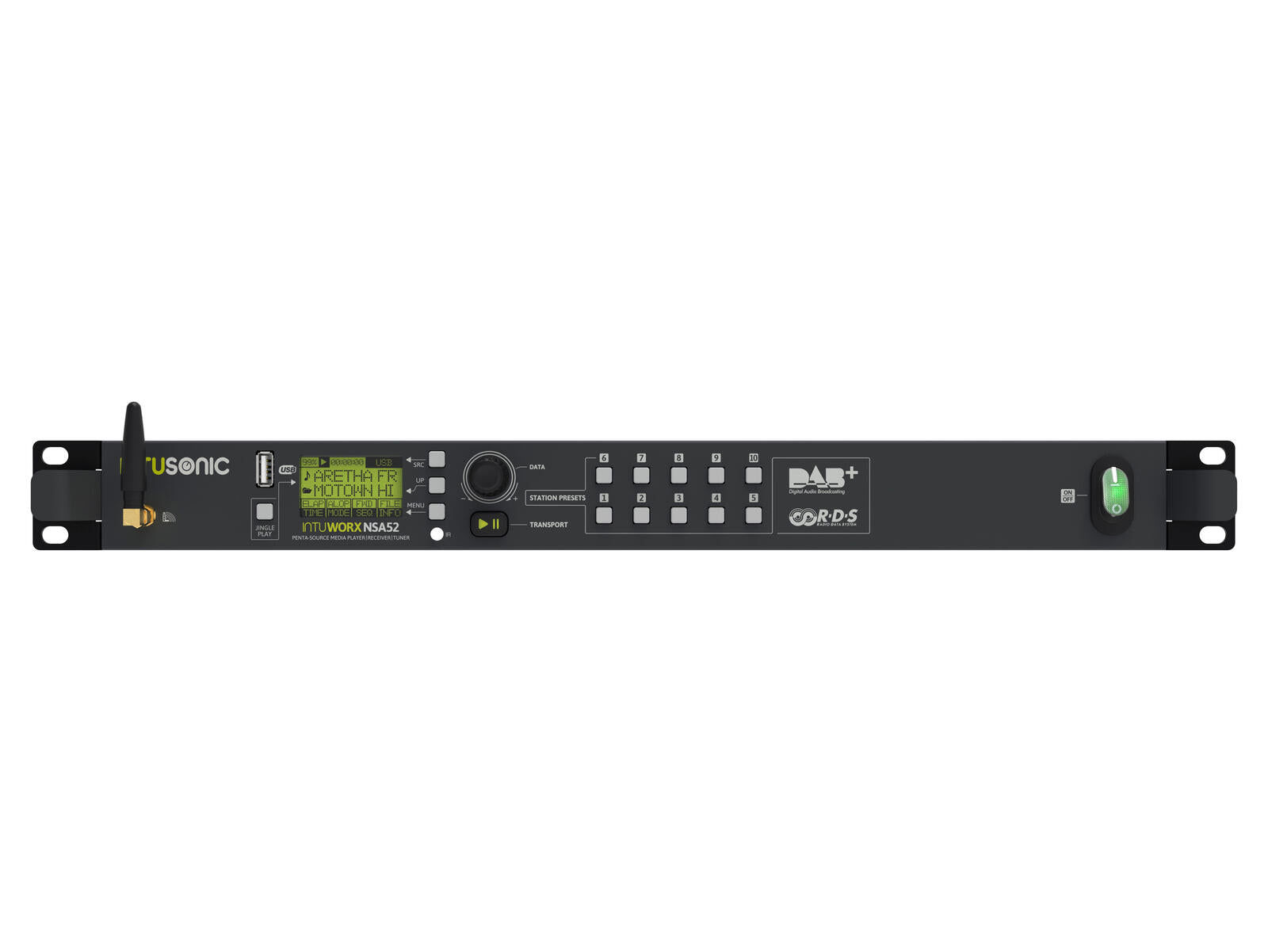 INTUSONIC NSA52 Media Player a 5 sorgenti con DAB+