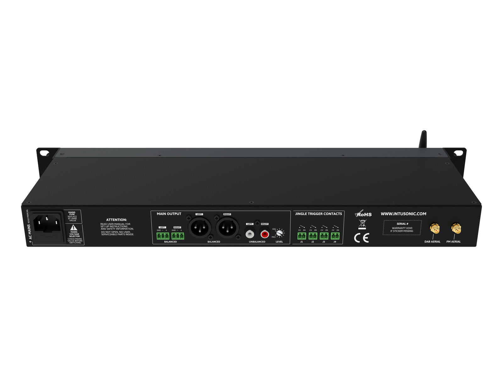 INTUSONIC NSA52 Media Player a 5 sorgenti con DAB+